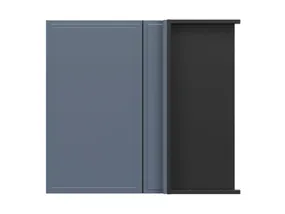BRW Верди кухонный угловой верхний шкаф правый мистик матовый строит угловой 80х72см, черный/матовый FL_GNW_80/72/35_P/B-CA/MIM фото