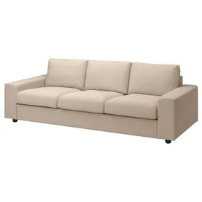 IKEA VIMLE ВІМЛЕ, 3-місний диван, з широкими підлокітниками / ХАЛЛАРП бежевий 594.014.30 фото