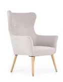 Крісло м'яке HALMAR COTTO світло-сірий фото thumb №1