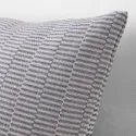 IKEA PLOMMONROS ПЛОММОНРОС, чехол на подушку, темно-синий / белый, 50x50 см 405.069.55 фото thumb №3