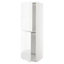 IKEA METOD МЕТОД, висока шафа для холодильнка / морозил, білий / ВОКСТОРП глянцевий / білий, 60x60x200 см 592.540.33 фото thumb №1