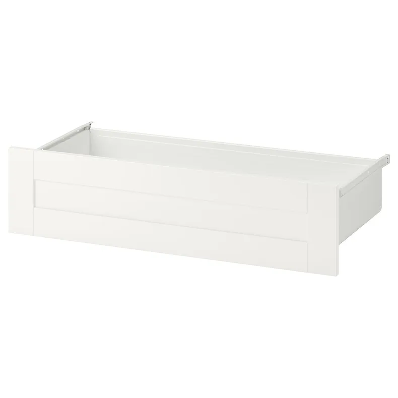 IKEA SANNIDAL САННІДАЛЬ, шухляда, білий/білий, 80x42x20 см 794.378.38 фото №1