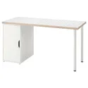 IKEA LAGKAPTEN ЛАГКАПТЕН / ALEX АЛЕКС, письмовий стіл, білий / антрацит, 140x60 см 195.216.51 фото thumb №1
