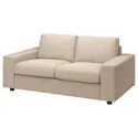 IKEA VIMLE ВІМЛЕ, чохол для 2-місного дивана, з широкими підлокітниками / ХАЛЛАРП бежевий 394.005.87 фото thumb №2