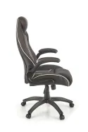 Крісло комп'ютерне офісне обертове HALMAR HAMLET чорний / сірий фото thumb №5