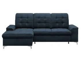 BRW Угловой диван Ариадо с ящиком для хранения темно-синий велюр, Vogue 13 NA-ARIADO-RECBK.2F-G3_B85465 фото