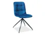 Кухонный стул SIGNAL TEXO Velvet, Bluvel 86 - темно-синий фото