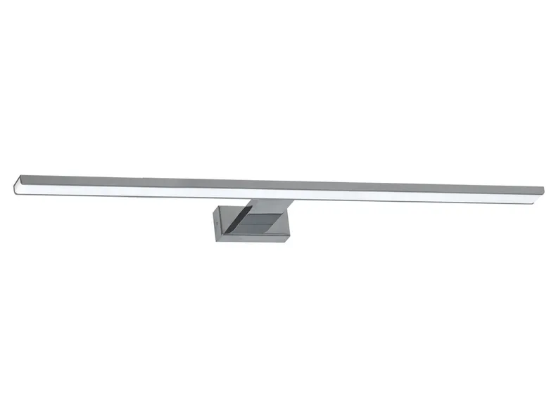 BRW Сяйво світлодіодний металевий настінний світильник для ванної кімнати сріблястий 086751 фото №1