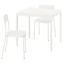 IKEA VIHALS / VIHALS, стіл та 2 стільці, білий/білий, 84/120x74 см 095.899.53 фото thumb №1