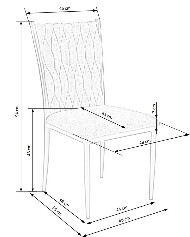 Кухонный стул HALMAR K435 серый фото №10