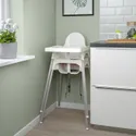 IKEA ANTILOP АНТИЛОП, высокий стульчик со столешн, белый/серебристый 290.672.93 фото thumb №6