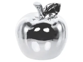 BRW сріблясте керамічне декоративне яблуко 090927 фото