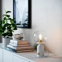 IKEA ÅSKMULLER ОСКМУЛЛЕР, лампа настольная, белый, 24 см 205.093.42 фото thumb №3