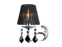 BRW Настінний світильник Cornelia сталевий чорний і сріблястий 074617 фото thumb №1