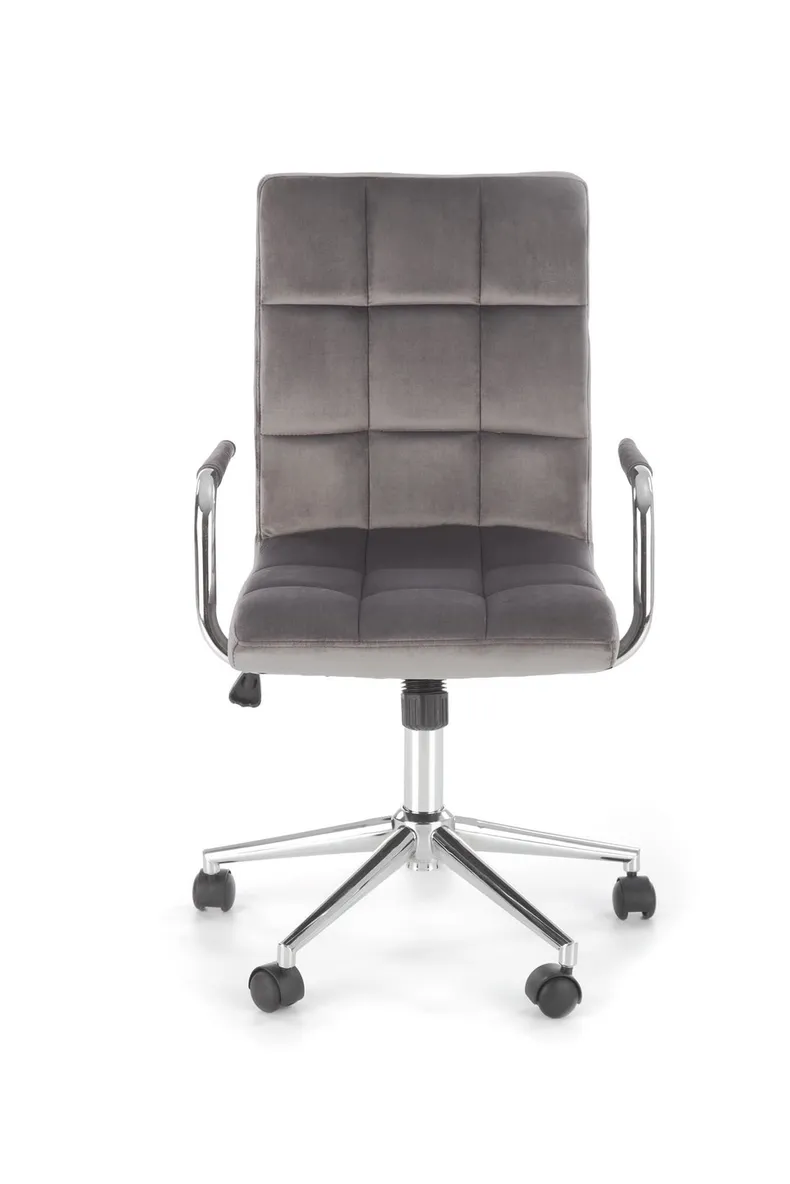 Кресло компьютерное офисное вращающееся HALMAR GONZO 4, серый бархат фото №7