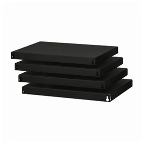 IKEA BROR БРОР, полиця, чорний, 64x54 см 905.122.80 фото