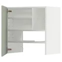 IKEA METOD МЕТОД, навесной шкаф д / вытяжки / полка / дверь, белый / светло-зеленый, 60x60 см 495.053.34 фото thumb №1