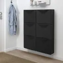 IKEA TRONES ТРОНС, шафа для взуття, чорний, 52x18x39 см 803.973.13 фото thumb №3