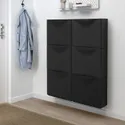 IKEA TRONES ТРОНЭС, галошница / шкаф, черный, 52x18x39 см 803.973.13 фото thumb №3