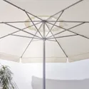 IKEA LJUSTERÖ ЛЬЮСТЕРО, сонячна парасоля+опора, бежевий/Huvön темно-сірий, 400 см 793.254.83 фото thumb №4