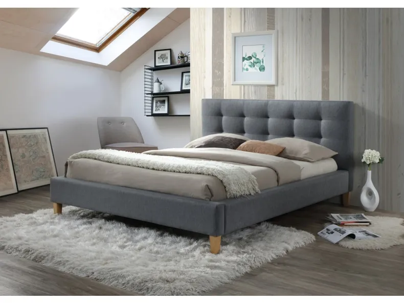 Двухспальная кровать SIGNAL TEXAS, серый, 140x200 фото №2