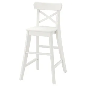 IKEA INGOLF ИНГОЛЬФ, детский стул, белый 901.464.56 фото