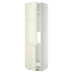 IKEA METOD МЕТОД, вис шафа д / холод / мороз кам, 2 двер, білий / БУДБІН кремово-білий, 60x60x220 см 599.255.46 фото