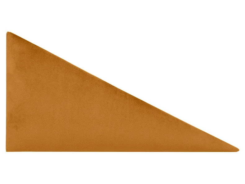 BRW Обитая треугольная панель L 30x15 см желтая 081242 фото №1