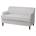 IKEA ROCKSJÖN РОККШЕН, 2-місний диван, КЛОВСТА сірий/білий 195.146.98 фото thumb №1