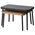 IKEA SONHULT СОНХУЛЬТ, комплект столів, 2 шт, сірий/під горіх 305.785.56 фото thumb №2