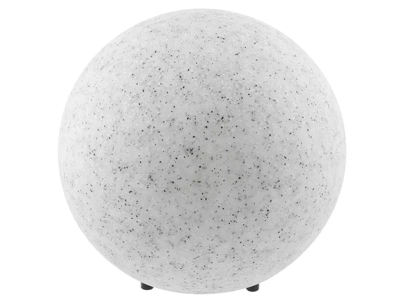 BRW Marmo 23 см пластиковая сфера садовый светильник серый и белый 073565 фото №1