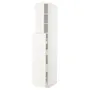 IKEA METOD МЕТОД / MAXIMERA МАКСИМЕРА, высокий шкаф / выдв секц / 4ящ / 1дв / 2плк, белый / белый, 40x60x220 см 294.648.10 фото