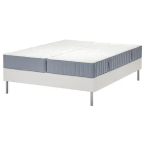 IKEA LYNGÖR ЛЮНГЕР, диван-ліжко, Валевог твердий/середньо-твердий/світло-блакитний білий, 160x200 см 995.524.60 фото
