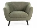 Кресло мягкое SIGNAL MOLLY 1 Brego, ткань: оливковый / венге фото thumb №5