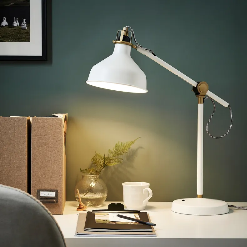 IKEA RANARP РАНАРП, робоча лампа, кремово-білий 302.313.15 фото №2
