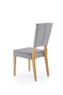 Кухонний стілець HALMAR Sorbus, оббивка - сірий, ніжки - дуб медовий (1шт=2шт) фото thumb №3