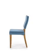 Кухонний стілець HALMAR WENANTY дуб медовий/синій фото thumb №2