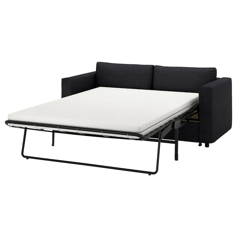 IKEA VIMLE ВІМЛЕ, 2-місний диван-ліжко, Горючий антрацит 795.369.80 фото №1