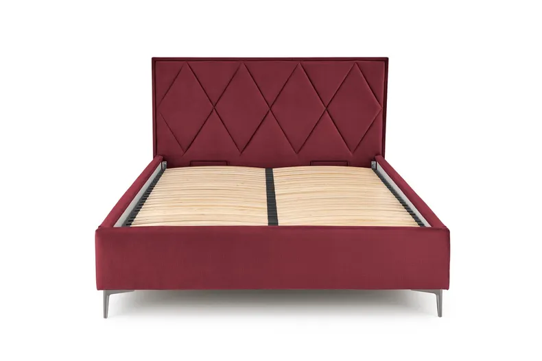 Узголів'я ліжка HALMAR MODULO W4 160 см бордового кольору. Моноліт 59 фото №5