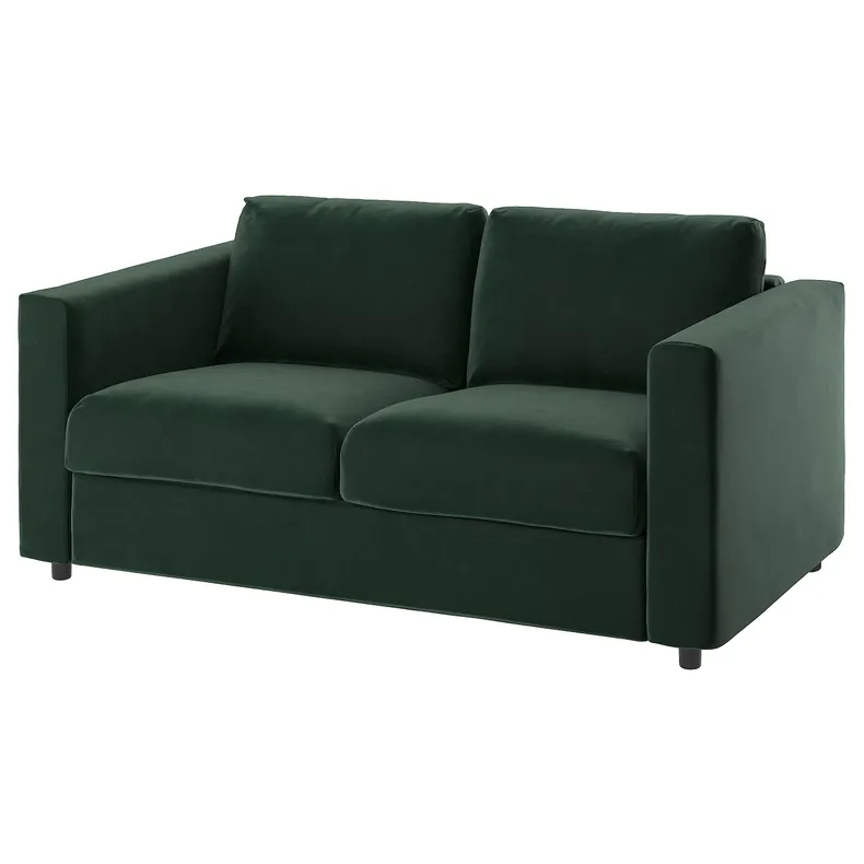 IKEA VIMLE ВИМЛЕ, чехол на 2-местный диван, Джупарп темно-зеленый 494.335.73 фото №2