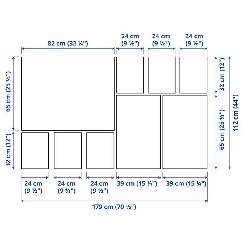 IKEA PJÄTTERYD ПЙЕТТЕРЮД, картина, 9 шт, в природі, 179х112 см 205.180.54 фото №4