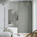 IKEA PAX ПАКС / REINSVOLL РЕИНСВОЛЛ, гардероб, комбинация, белый / серый, 100x60x236 см 594.781.08 фото thumb №2
