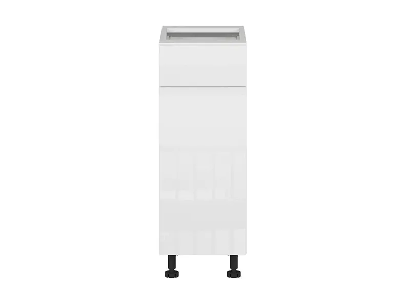 BRW Кухонный цоколь Tapo Specjal 30 см правый с ящиком белый экрю, альпийский белый/экрю белый FK_D1S_30/82_P/SMB-BAL/BIEC фото №1