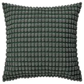 IKEA SVARTPOPPEL СВАРТПОППЕЛЬ, чехол на подушку, серо-зеленый, 50x50 см 905.430.07 фото