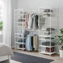 IKEA JONAXEL ЙОНАКСЕЛЬ, гардероб, комбинация, белый, 142-178x51x173 см 793.051.02 фото thumb №3