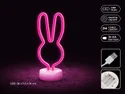 BRW Светодиодный кролик неоновая настольная лампа розовый 093828 фото thumb №3