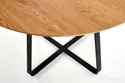 Кухонний стіл HALMAR LOOPER 2 120x120 см, стільниця - дуб золотий, ніжки - чорні фото thumb №16
