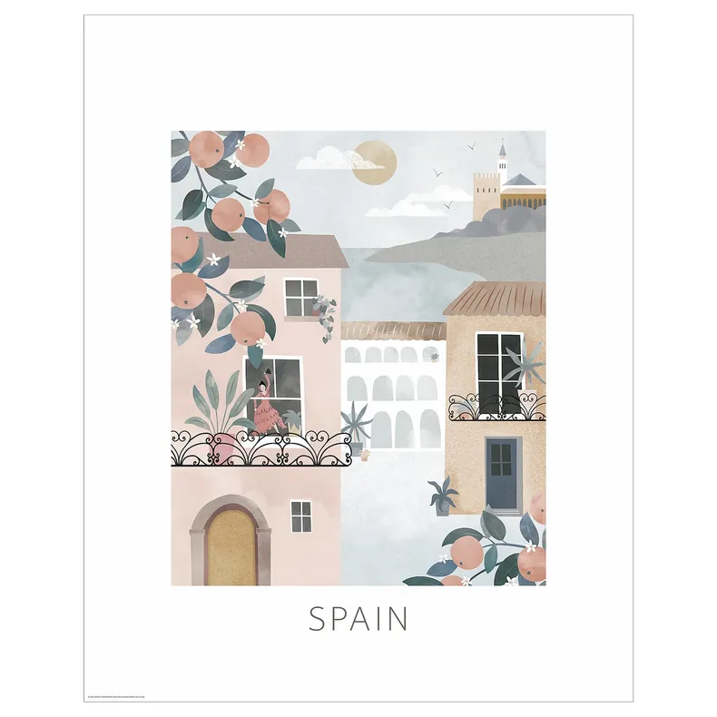IKEA BILD БІЛЬД, постер, ілюстрація, Іспанія, 40x50 см 005.816.02 фото №1