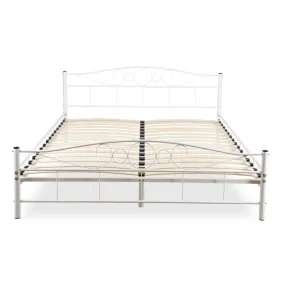 Кровать металлическая MEBEL ELITE GRIFFIN, 160x200 см, Белый фото