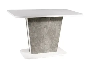 Столик SIGNAL CALIPSO IN, белый матовый / эффект бетона, 68x110 фото